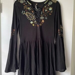 Free People Black Tunic Top with Effortless Style